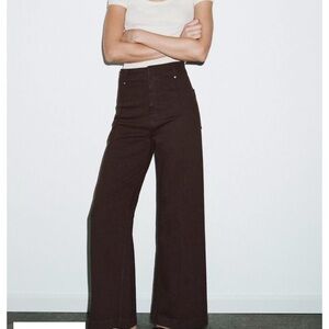 Zara Chocolate Flare Pants